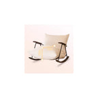 Cream Wind Rocking Chair Household Single Retro Sofa Living Room Balcony White Fat Lazy Leisure Lounge