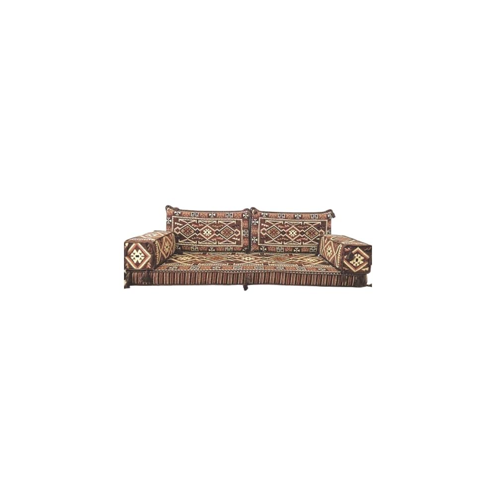 mysticalanatolia Arabic Majlis Sofa 75x27x4 inch for Living Room, Arabian Mattress Couches, Oriental Moroccan Diwan, Sectional Furniture, Bench Cushions, Loveseat, Floor Seating, Futon Sets