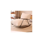 Cream Wind Rocking Chair Household Single Retro Sofa Living Room Balcony White Fat Lazy Leisure Lounge