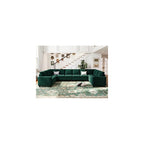 Belffin Velvet Corner Seat Module for Modular Sectional Sofa Couch Corner Sofa Couch Chair Green