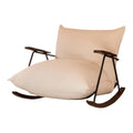Cream Wind Rocking Chair Household Single Retro Sofa Living Room Balcony White Fat Lazy Leisure Lounge