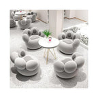 Modern Nordic-Style Lounge Chair – Elegant, Comfortable Living Room Furniture Grey/Grey